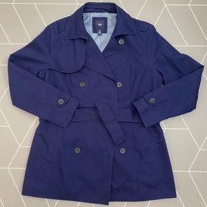 Gap blue trench coat